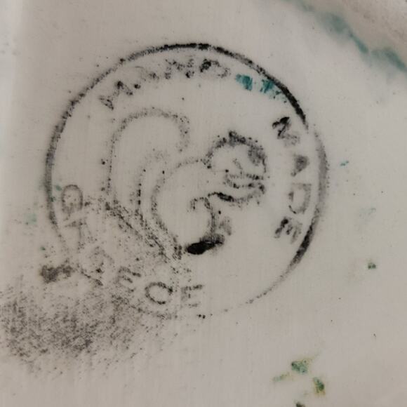 Triangular Greek Floral Vase - Artist Signed Hand Painted Pottery Masterpiece - Picture 6 of 9